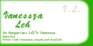 vanessza leh business card